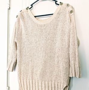 Soft and comfy Lucky Brand tan sweater
